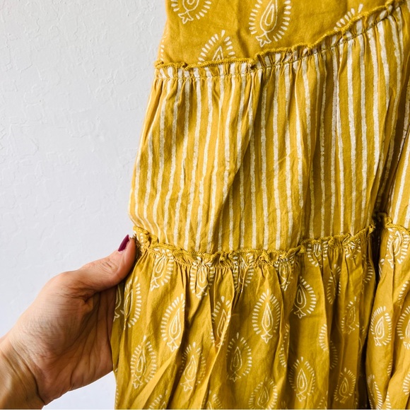 Sundance-Talisman Boho Western Mustard Charmed Dress Fit and Flare XL - Picture 9 of 9